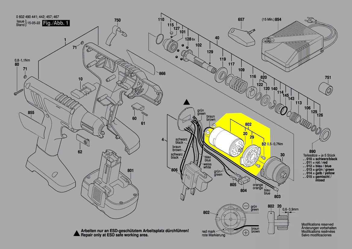 Moteur courant continu 12 V réf. 3 607 031 538 BOSCH